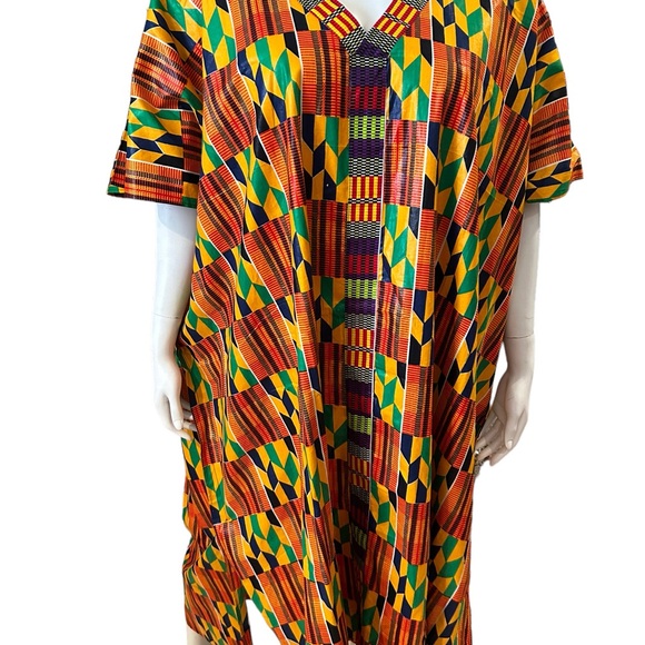 New | Kente Print Kaftan | Made in The Gambia - Picture 3 of 6